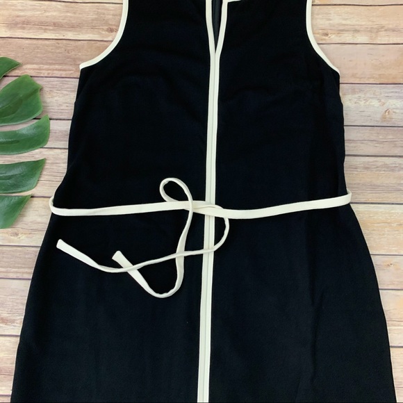 Talbots black and cream ponte knit sheath dress - Picture 2 of 10